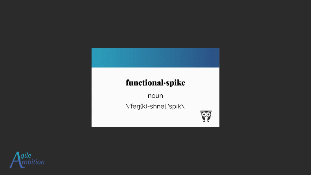 Functional spike vocabluary card