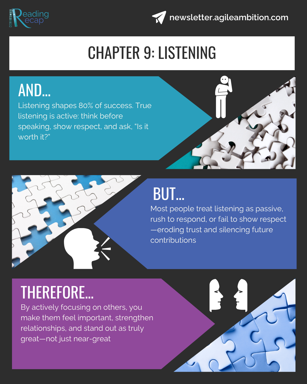 Infographic illustrating how active listening strengthens trust and relationships.
