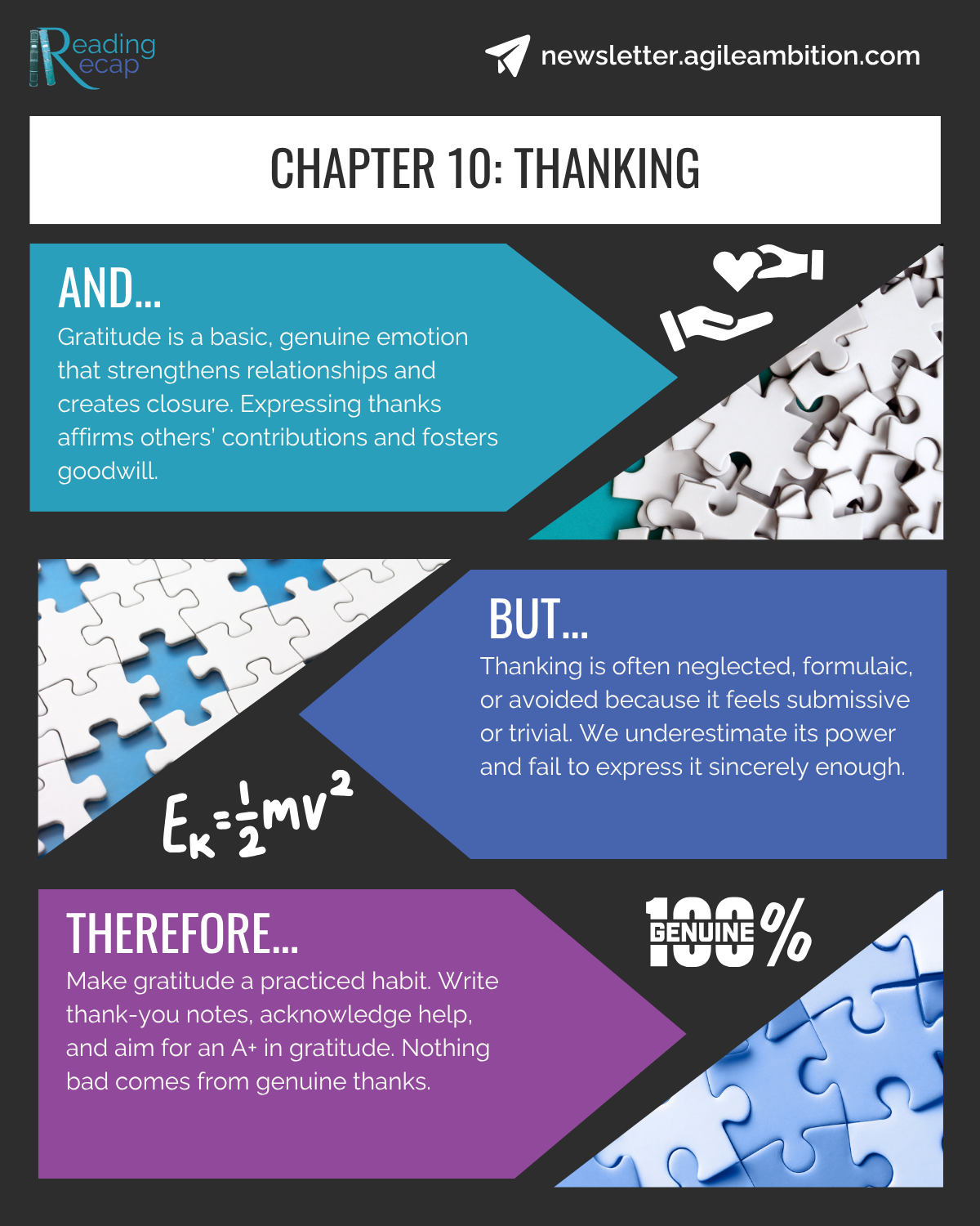 Infographic illustrating how practicing genuine gratitude strengthens relationships and builds goodwill