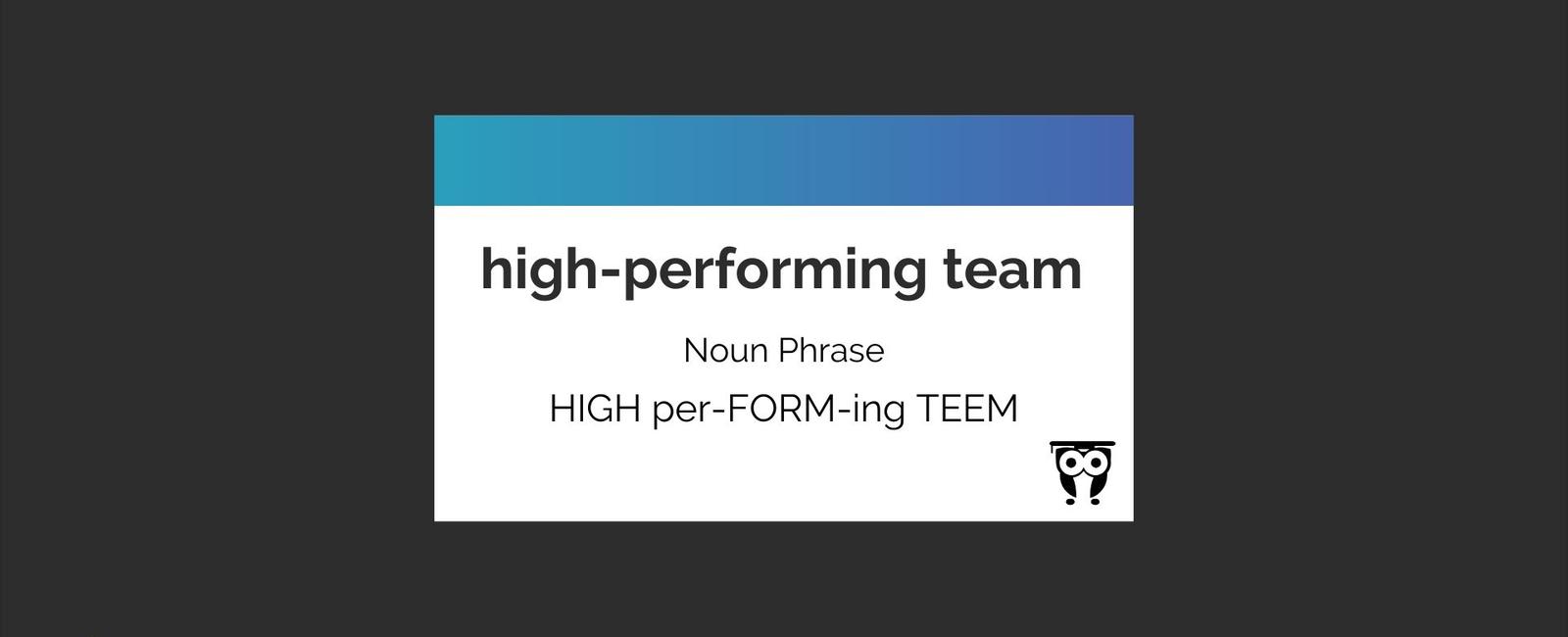 High-Performing Team